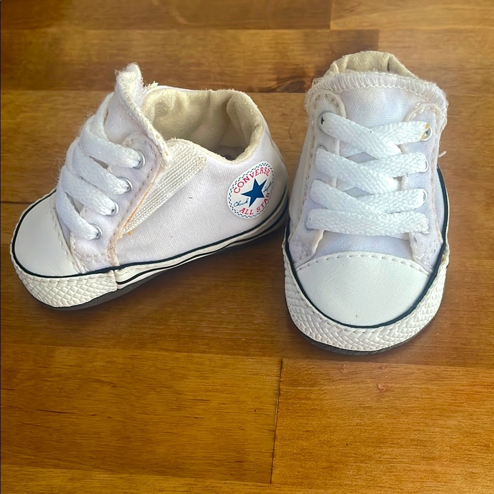 Baby Converse White Canvas High-Top Sneakers